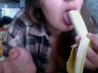 Blowjob pisang