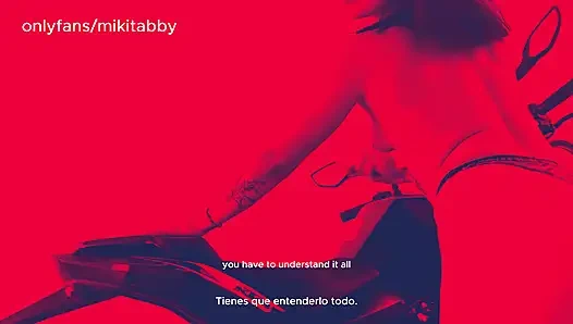 POV Seiko ist deine fahrlehrerin auf ihrem motorrad