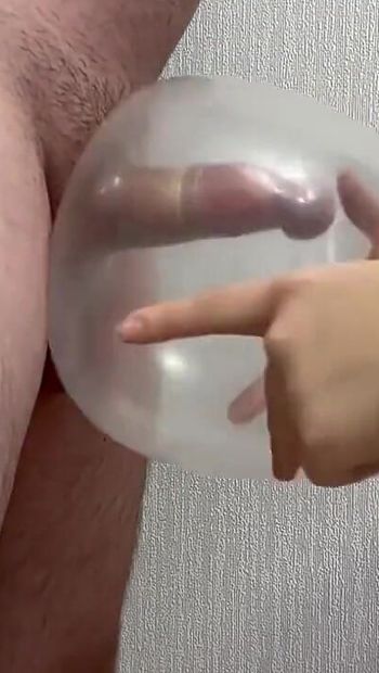 Made a Guy Fuck an Inflated Condom and Then Sucked Him off