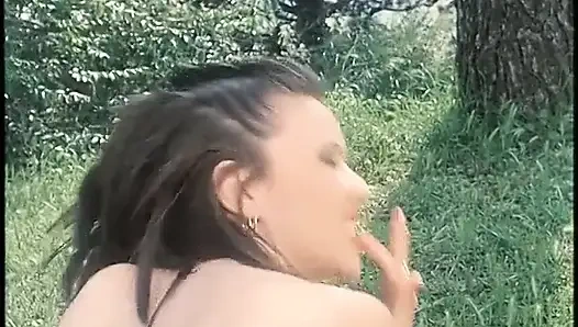 Горячая оргия на улице