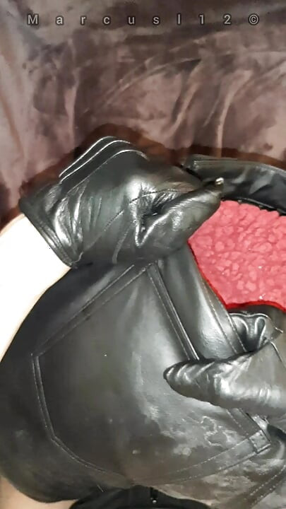 Leather Ass Toy Filled Soo Deep