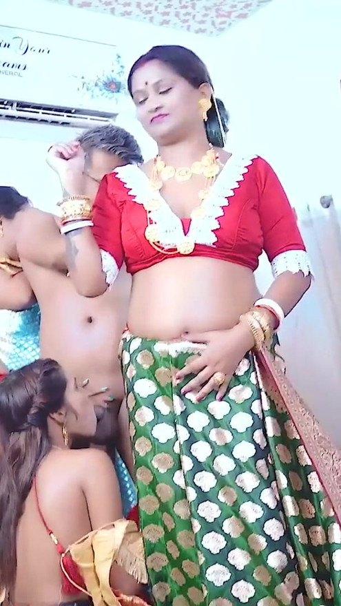 Desi Indian Tharki Sasurji Hardcore Fuck with His Four Daughter in Laws at the same Time ( Full Movie ) | Clip 1