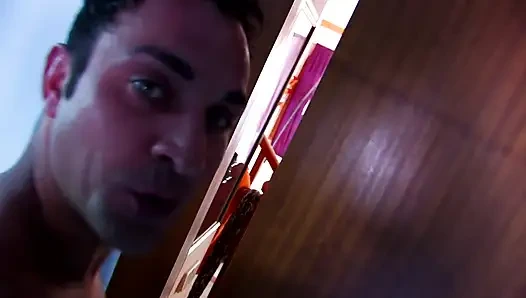 Spanish teen gets her asshole drilled by two horny guys