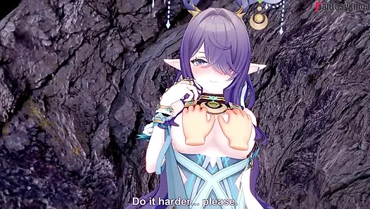 Lauma ateşli oral seks - Genshin Impact