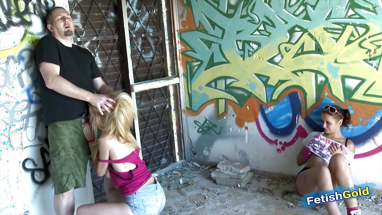 Hot wife watches her husband fucking a teen blonde babe