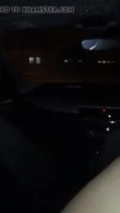 Horny couple having fun in a car