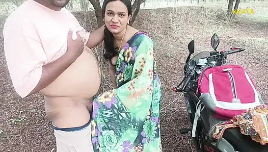 Kavita Bhabhi Fuck in jungle with Tatya in doggy style ass licking blowjob and dirty cum in mouth