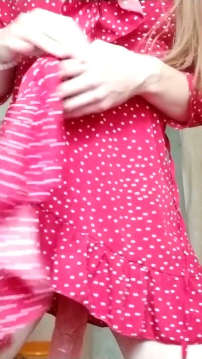 A long dildo is spreading my pussy and milk is pouring from my breasts | Clip 1