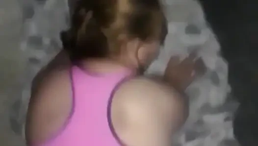 POV Blonde Sucks Me off and We Fuck Doggy Style