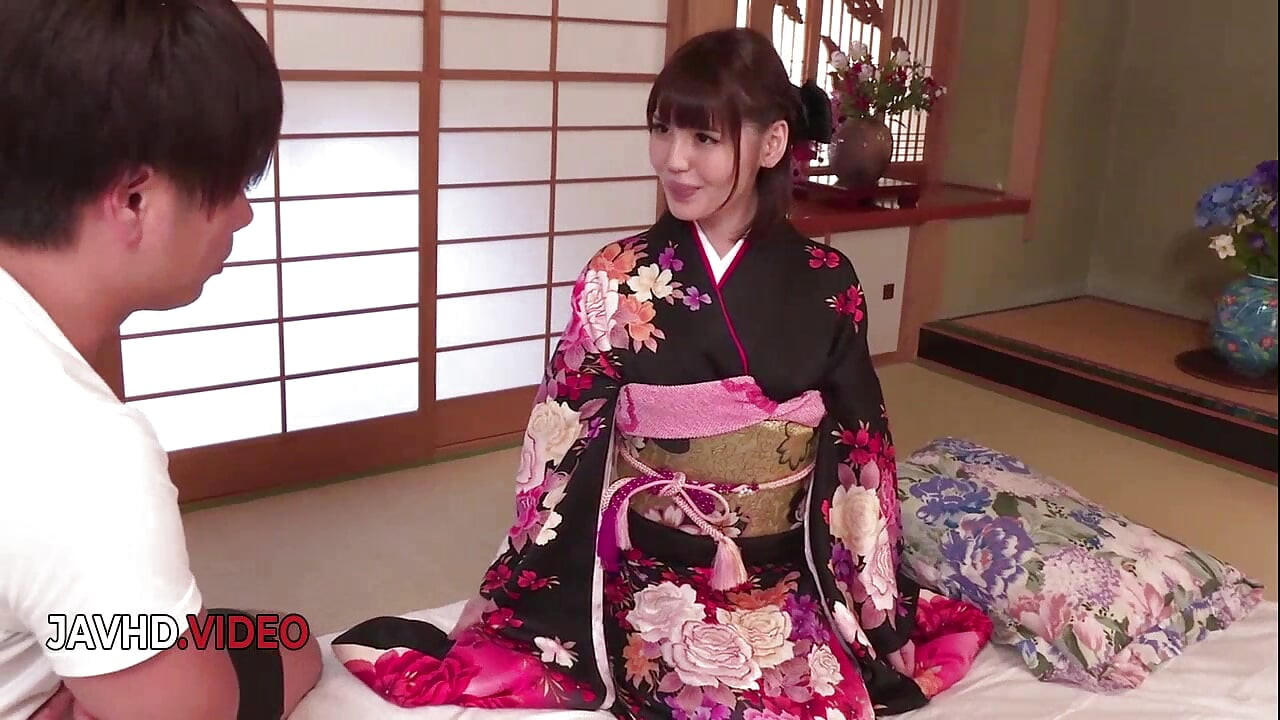 Yua Ariga in Kimono Gets Hardcore Fuck and Creampie