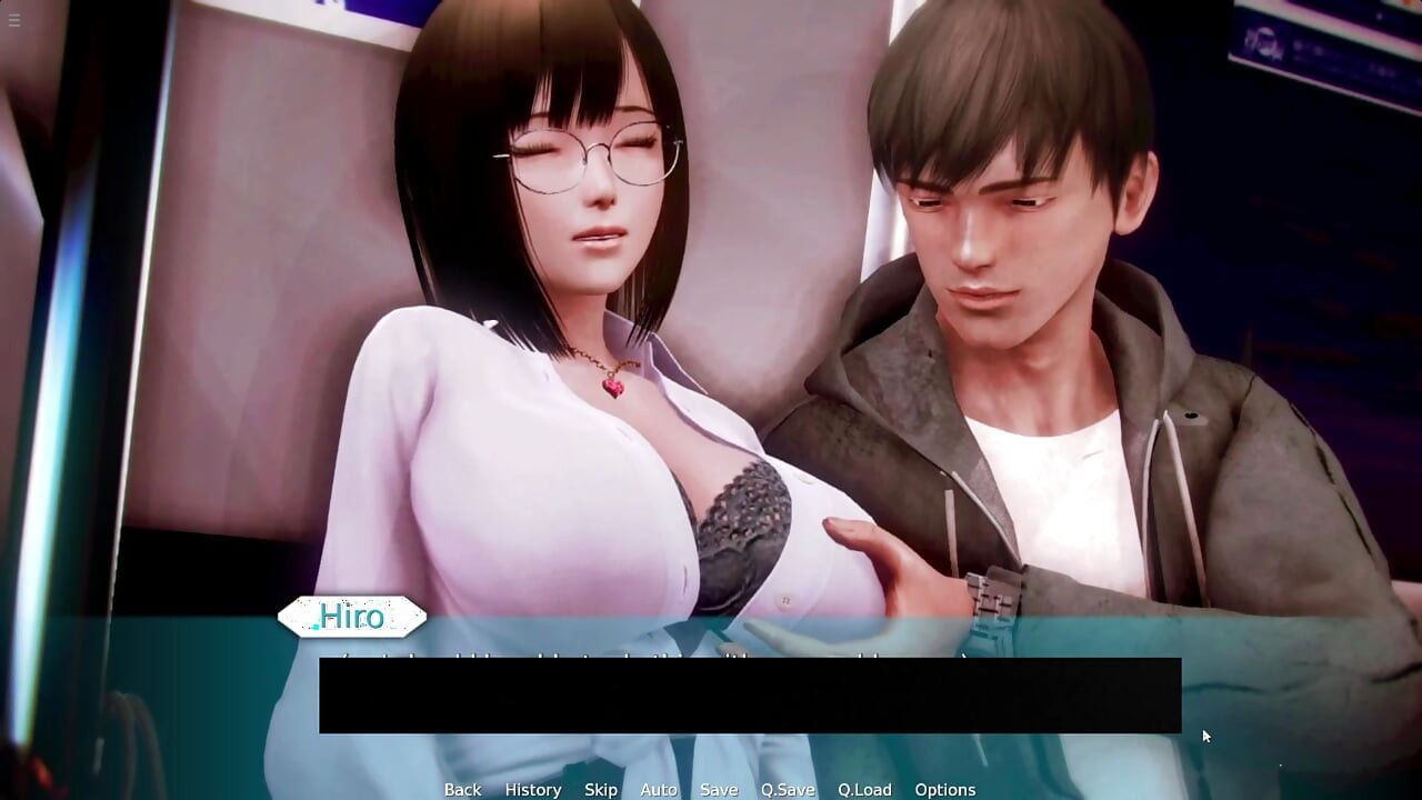 Hiro masse les seins d’une MILF japonaise au bureau dans le train