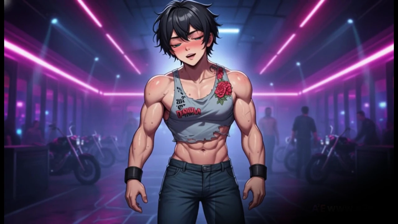 The New Platinum Slut Biker Gang - Anal Gangbang Anime Challenges