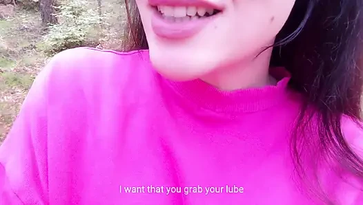 Risky German JOI public masturbation (almost caught)