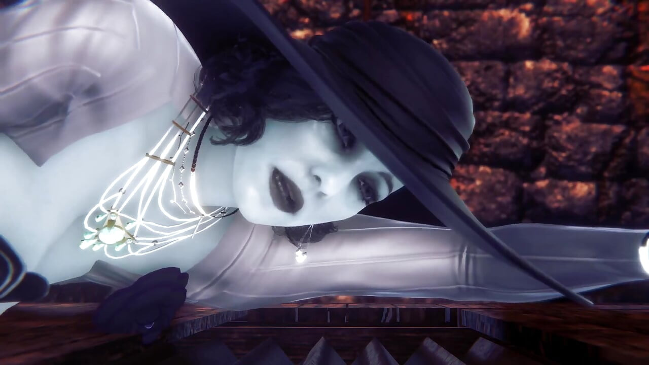 Alcina Dimitrescu Takes Anal Beads Dildo up Her Ass - Resident Evil Village Porn Parody