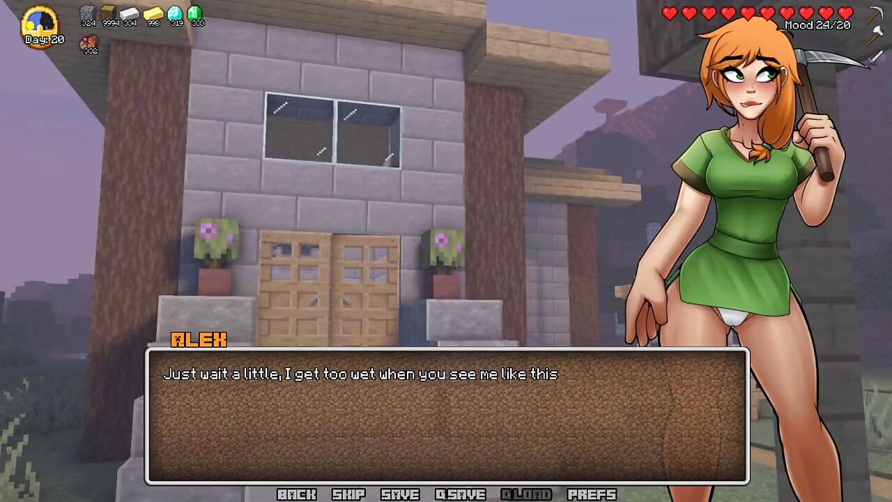 Minecraft Horny Craft - Μέρος 3 - Alex δίνει πίπα στον Steve από Loveskysanhentai