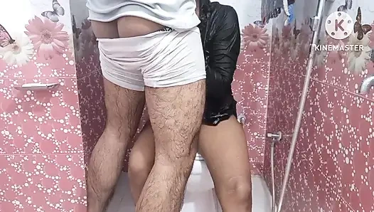 I will get to know Nilima Bhabhi sex video completely in the bathroom, she sucked me and then fucked me.