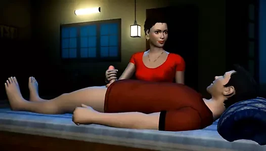 Sarita Bhabhi Aur Devar enjoying hardcore (with Hindi Audio)