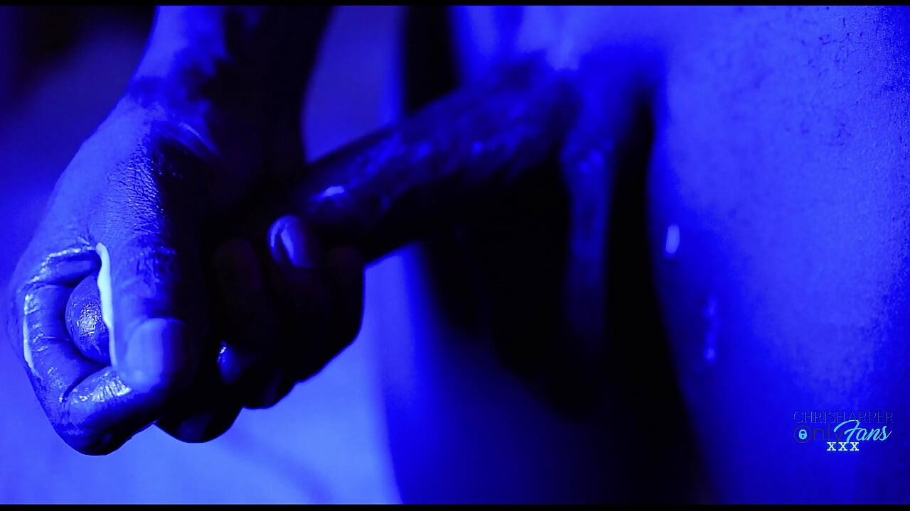 Leaking Creamy Cum Shot after stroking my black dick