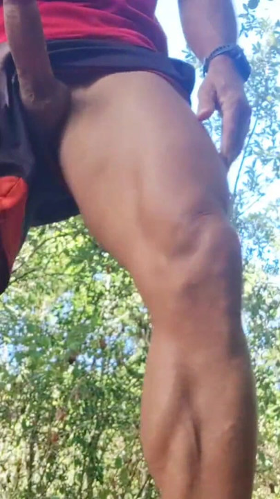 Risky Nature Walk Jerk Off - Got Super Horny and Stroked My Cock Outside | Clip 2