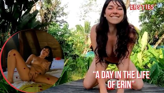 Ersties - Hot Brunette Takes You On a Sexy Tour Of Her Day