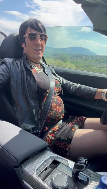 Pantyhose in the car