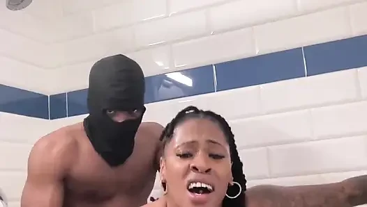 Big titty big booty Sex Goddess gets fuck hard in shower!