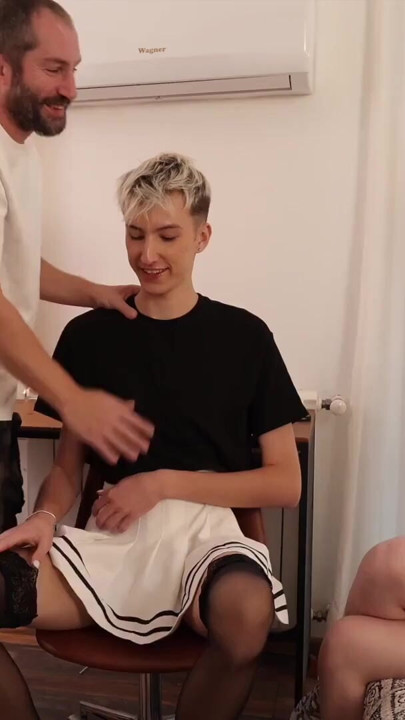 She showed her stepbrother how to be a slut. His stepfather appreciated his efforts | Clip 2