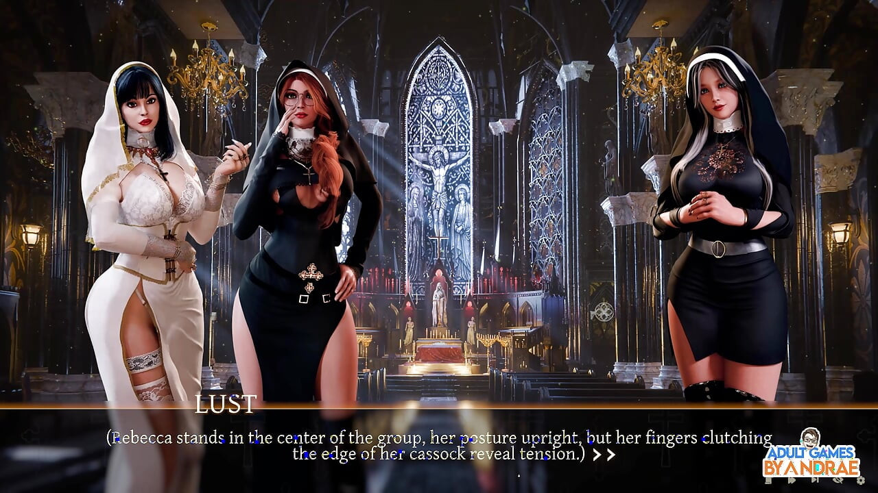 Sisters in Sin Gameplay Part 12 - Lust Performs the Sexual Ritual with Esther in the Library