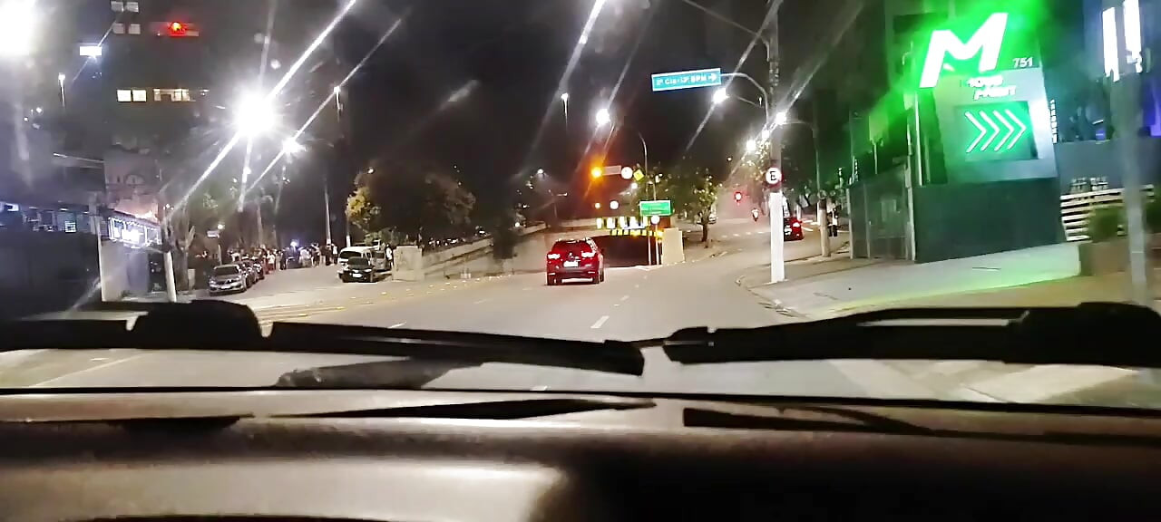 89-Year-Old Grandma Having Sex in the Car with Her Naughty Grandson