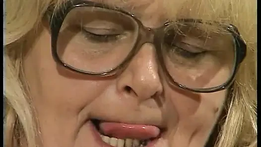 Grannies lick and finger fuck each others hairy pussies after strip poker game