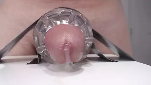 dick cums closeup