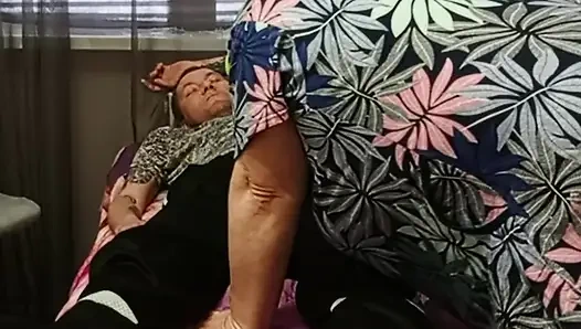 neighbor sucks cock to get a portion of hot cum in her mouth