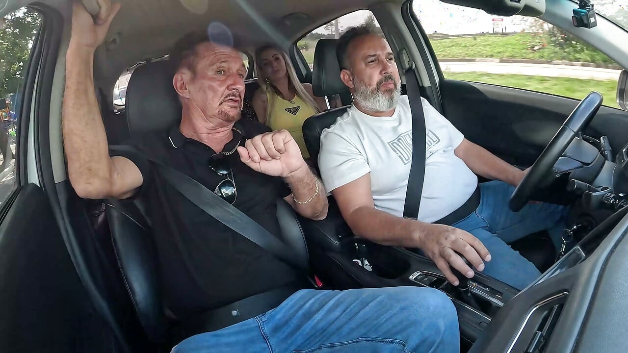 Carlos Urach Makes His Debut with Two Hot Babes Riding Shotgun with Ted.