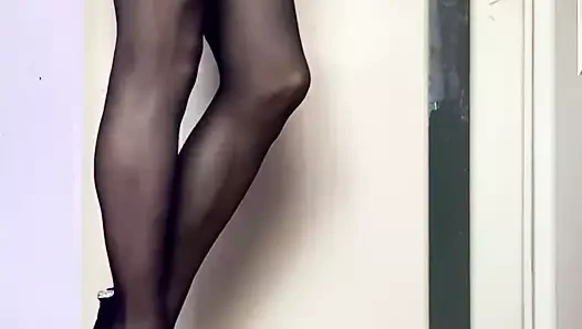 Russian cross dresser stockings