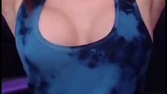 Compilation of small breasted twitch girl flexing
