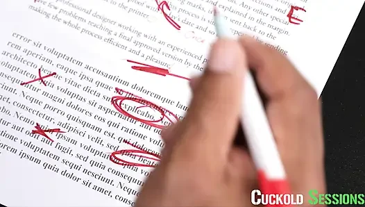 CUCKOLD SESSIONS - Лиз Джордан отшлепал и трахнул босс