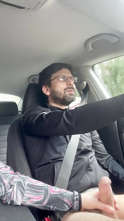 She Couldn't Wait - MILF Blowjob & Handjob While Driving - Public Car Sex Kingyordanov