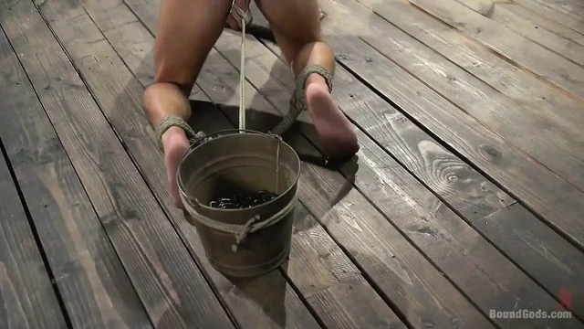 Bronze submissive god ian greene gets beaten and fucked senseless by hung stud