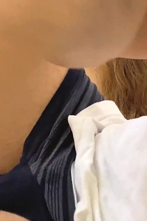 Slapping Big Tits of My Stepmom She Loves Squeezing Her Big Boobs and Pressing Her Breast