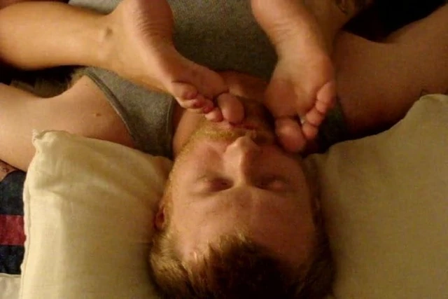 Toes and soles licking