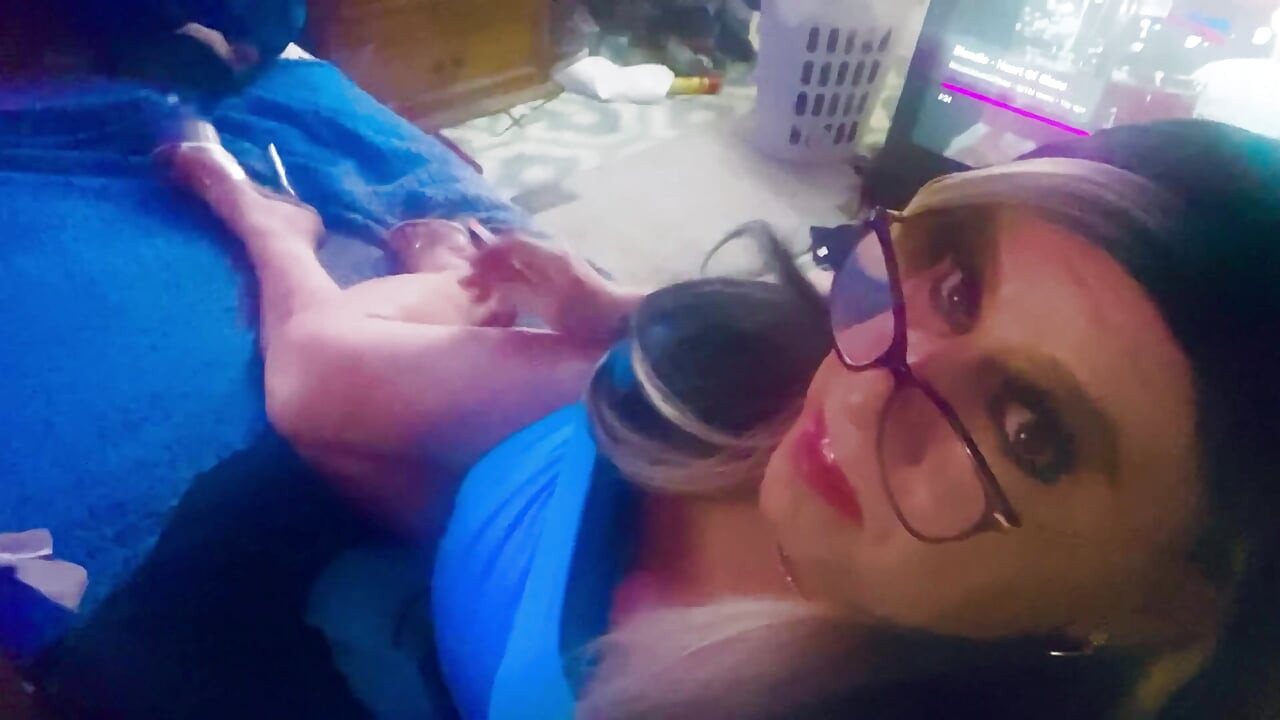 Krissy Sweets Stroking Her She Cock