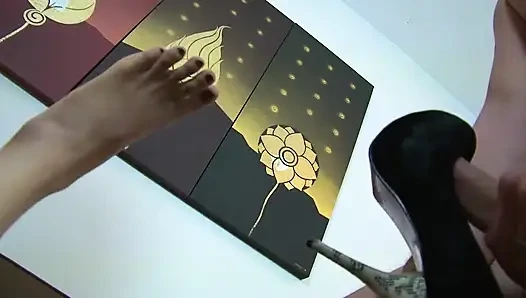 A big cock for the Asian slut with a hairy cunt