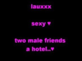 two male friends a hotel ..