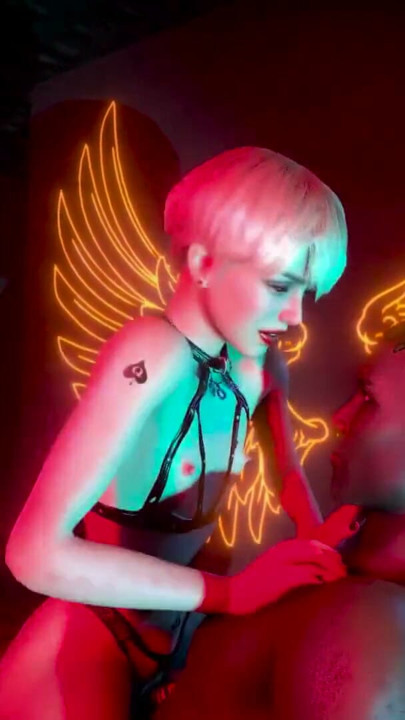 A pretty Femboy Angel Riding BBC | Clip 1