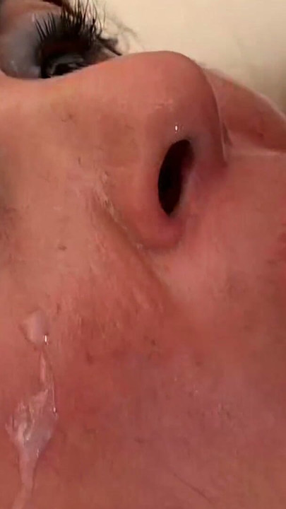 Milf uses the sperm she just got in her face from this huge cock for skin care! | Clip 3