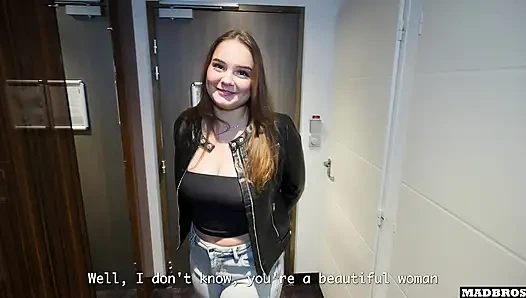 Big Ass French Girl Get Pounded Deepthroat And Huge Facial In An Hotel Room !!!