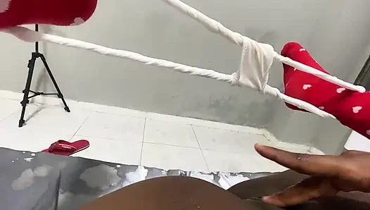 Brutal masturbation of a soaked slut who won't stop moaning