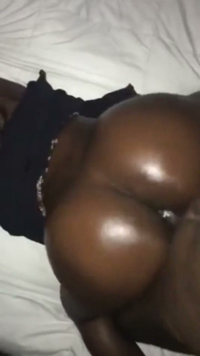 Thick round ebony phat ass slammed from the back | Clip 1