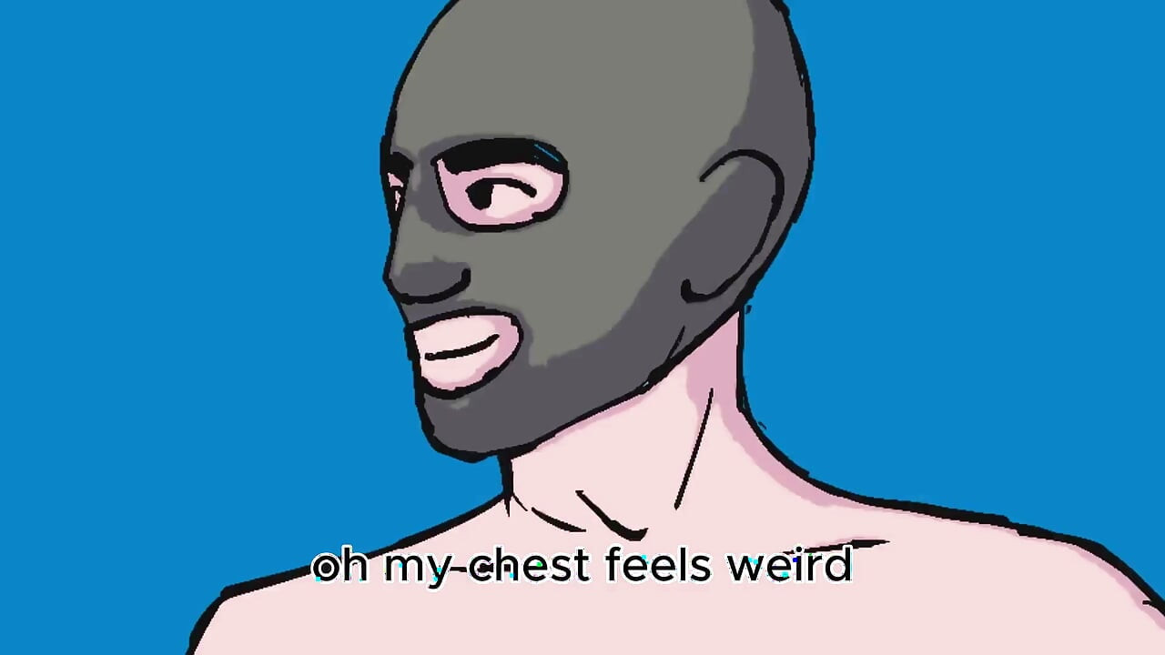 Magic Boob Drink Turns Straight Dude Into Tits and Dick, Bareback Fuck