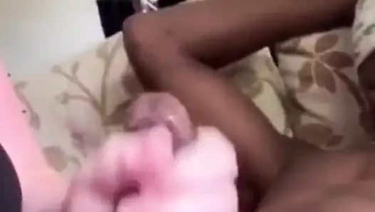 Rimming Stroking BBC Sucking His Huge Cock